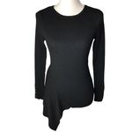 Catherine Malandrino Ribbed Knit Asymmetrical Long Sleeve Pullover Sweater Photo 15