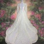 VINTAGE Lace Wedding Dress White Size undefined Photo 1