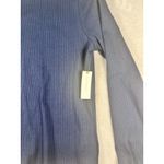 Anthropologie NWT Maeve Sweater Navy Blue Ribbed Size Large Mock Neck Photo 2