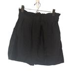 ZARA Black Button Front Paperbag Waist Mini Skirt Women Sz S Photo 1