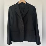 Talbots  Black Blazer Classic Tailored‎ Suit Jacketed Luxe Wool Blazer NWOT 10 Photo 9