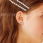 Black Double Ended CZ Earrings Photo 1