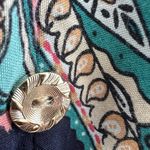 Kindred  Anthropologie Maxi Dress Paisley Smocked Waist MEDIUM Navy Blue NWOT Photo 7