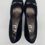 AGL Attilio Giusti Leombruni Womens 40 (US 9.5) Pumps Heels Black Suede Horsebit Photo 4