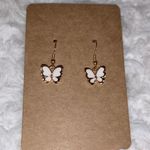 White Butterfly Dangle Earrings 🦋🦋 Photo 0