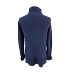 NWT Simply Vera Vera Wang Gilded Opulence Navy/Black Knit Tunic Sweater Lace M Blue Size M Photo 2