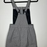 H&M DIVIDED Zip-Front Over-All Gingham Black/White Mini Dress Photo 3