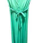 Vintage 70โs Tie Waist Maxi Dress Green Size 11 NWT Deadstock Boho Summer Retro Photo 7