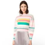 Rebecca Taylor  Luxe Angora Blend Striped Sweater Size XS Photo 1
