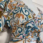 Sweaty Rocks Two Piece Boho Butterfly Sleeve Shirt and Shorts Set size Large Blue Photo 11