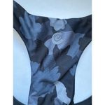 Johnny Was NWT  Calme Sports Bra Sz M in Black and Gray Camouflage Pattern Photo 4