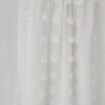 Kandra Womens Dress Medium White Smocked Flutter Sleeve Swiss Dot Flowy Midi NEW Photo 8