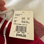 David's Bridal long strapless dress with front ruffle cascade size 4 Photo 5