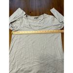 Lilla P Women's Gray Ribbed Bottom Tee 3/4 Sleeve Size Medium Photo 7