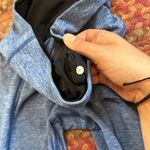 Lululemon TURN AROUND TIGHTS BLUE HEATHERED RUCHED LEGGINGS RULU Photo 2