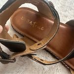 Diba True  Black Gold Fair Enough Leather Ankle Strap Sandals Size 8 Photo 3