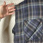 Anthropologie Holding Horses Blue Plaid Cody Button Up Midi Dress Photo 2