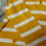 Ralph Lauren Yellow White Half Zip Up Sweater Navy Collar Nautical Seaside Vibes Photo 4