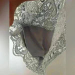 Soiéblu Soieblu Pale Blue Lace Cap Sleeve Dress Photo 3