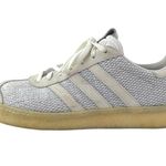 Adidas  Gazelle Men's White Blue Suede Lace Up Low Top Sneakers Shoes Size 7.5 Photo 0