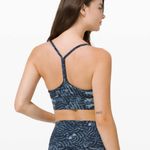 Lululemon  Flow Y Bra Long Line Nulu Indigo Lace Starlight Multi Photo 4