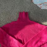 idem Ditto  Cropped Sweater Soft Tan Ribbed Knit Long Sleeve Turtleneck Photo 0