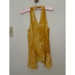 Diane Von Furstenberg  Sz 6 Yellow Silk Geody Crytal Print “Falyn" Flowy Tank Top Photo 5