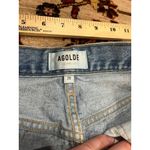 AGOLDE Womens  Button Fly 90 's Mid Rise Loose Fit Distressed Jeans in Fall Out Photo 3