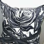 White House | Black Market Black and White Strapless Sundress for Wedding Guests Photo 4