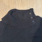 Liz Claiborne  100% cotton black mock neck sweater size medium Photo 2