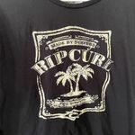 Rip Curl black white island summer short sleeved t-shirt casual comfortable Photo 2