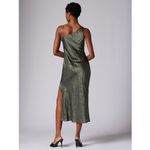 Equipment Femme Aurore Crinkle Wrap Dress Castor Grey Size 6 NEW Photo 4