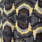 Aryeh Anthropologie Geometric 1/4 Zip Warmer Sweater Dress Tan Gray Black Medium Photo 5