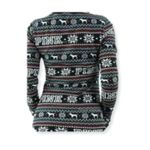 PINK - Victoria's Secret Victoria's Secret Pink Thermal Henley Pajama Set Long Sleeves Holiday Christmas Photo 3