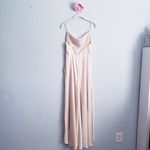 Fame and Partners Free People X  Rosabel Cream Satin Slip Maxi Dress Photo 6