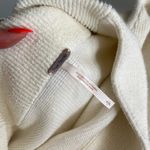 Free People  Ottoman Slouchy Mock Neck Tunic Sweater in White Size Small Photo 7