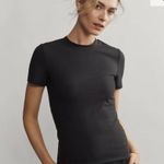 Rhone Modern Ribbed Women's Tee, Size XSmall in black Photo 0