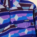 Patagonia  Synchilla Guatemalan Tango Blue Purple Aztec Snap-T Pullover Small Photo 3