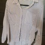 Bleuh Ciel Flowy Stripe Button Down Photo 0