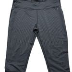 Danskin Gray Striped Athletic Leggings Photo 0