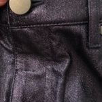 Alice + Olivia Blue High Rise Coated Shimmer straight Leg Pants Size 32 NEW Photo 12