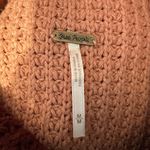 Free People Colorblock Park City Pullover Sweater Size M Waffle Knit Cowl Neck Photo 5