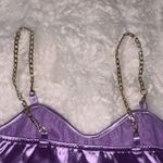 SheIn Purple Silky Cami Crop Top Photo 3