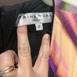 Trina Turk Colorful Abstract paint stroke mini club art show Dress Photo 1