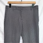 Ann Taylor Women’s  Black White Plaid Straight Leg Trouser Pants sizes 6 petite Photo 2