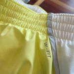 Nike  Women's Dri Fit Yellow Athletic Running Shorts Photo 4