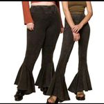Earthbound  Flower Child Black Flare Pants Size Small Photo 2