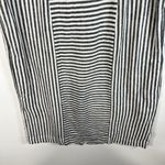 Madewell Dress Small Stripe Play Button Back Tee Linen Blend Coastal Beach Photo 2