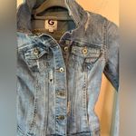 G by Guess  distressed denim jacket size XS‎ Photo 4