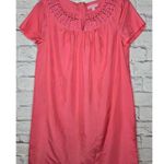 Lilly Pulitzer 100% silk pink embroidered Kathleen shift dress preppy Small. Photo 0